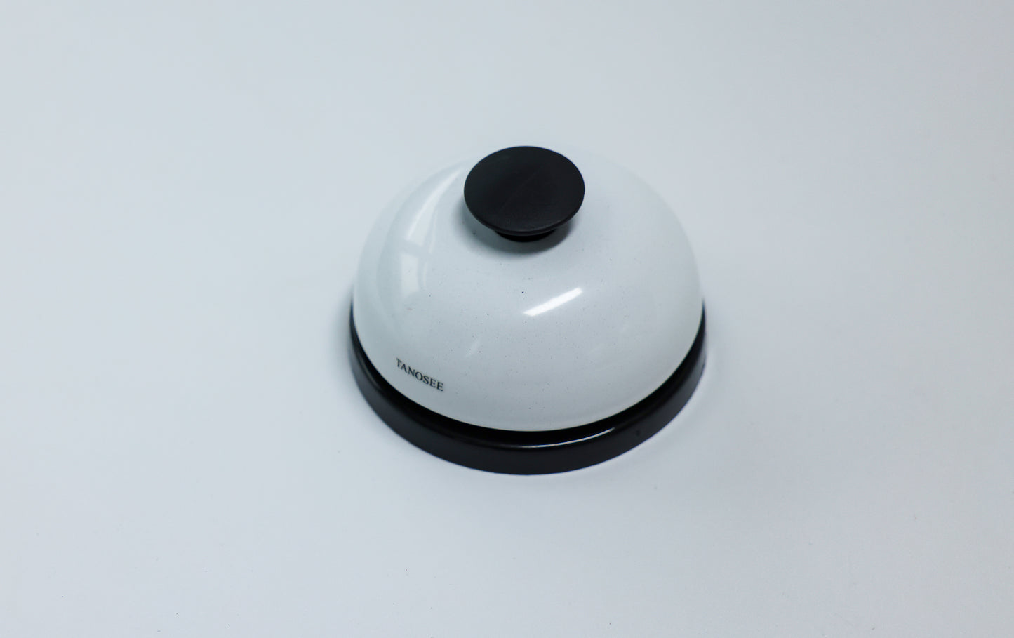 TANOSEE Classic Desk Bell with Silver Finish - Restaurant Service Call Button for Hostess/Hotel/Customer Counter