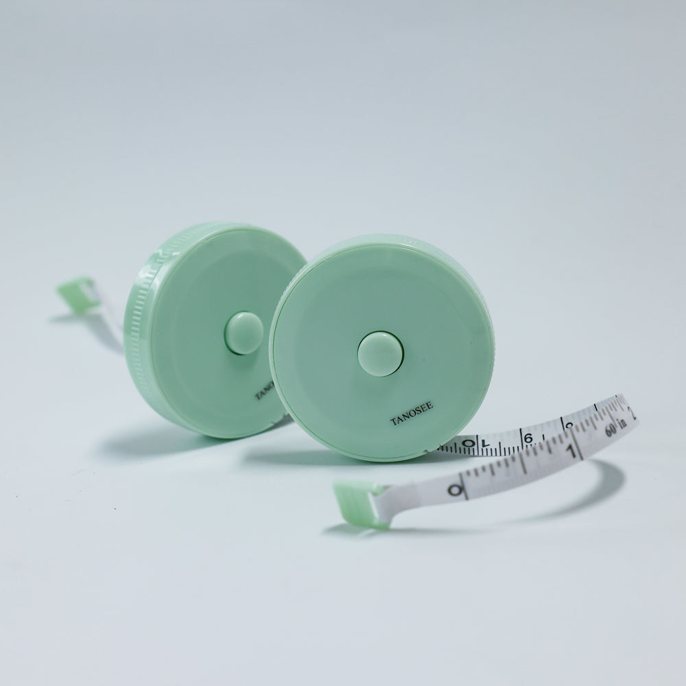 TANOSEE Retractable Soft Measuring Tape - Body Measurement Tool with Dual Scale (Inch/cm) for Sewing & Tailoring