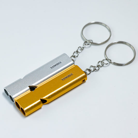 TANOSEE All-Metal Emergency Survival Whistle - 120dB Loud Alarm for Outdoor Sports/Camping/Hiking Safety