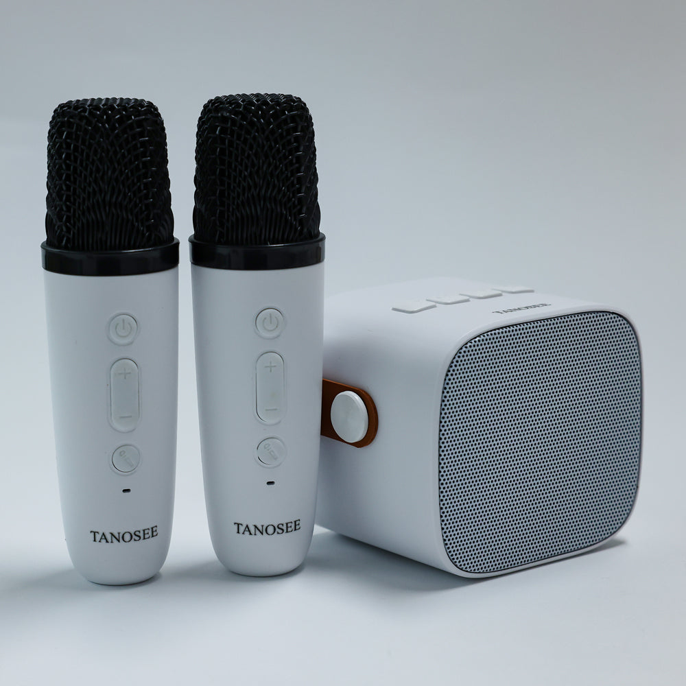 TANOSEE Wireless Karaoke Microphone Speaker - Bluetooth Singing Machine with HD Sound for Home Parties/KTV