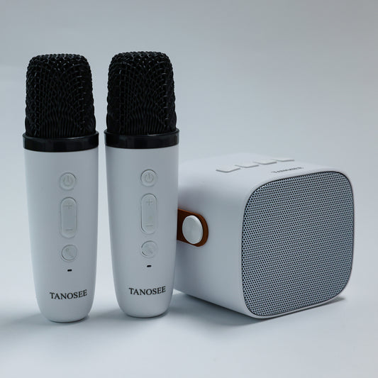 TANOSEE Wireless Karaoke Microphone Speaker - Bluetooth Singing Machine with HD Sound for Home Parties/KTV
