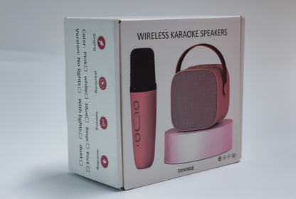TANOSEE Wireless Karaoke Microphone Speaker - Bluetooth Singing Machine with HD Sound for Home Parties/KTV