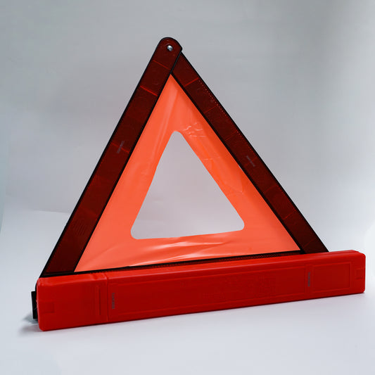 TANOSEE Reflective Emergency Roadside Triangle - Foldable Safety Warning Sign for Vehicle Breakdowns & Accidents